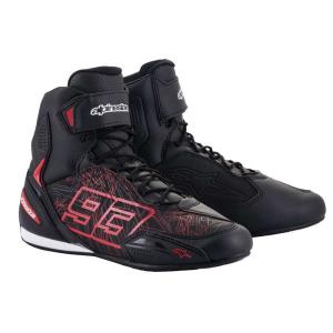 Zapatillas Alpinestars AUSTIN RIDING 93 Negras-Blanco-Rojas